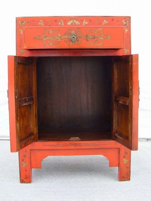 红描金小柜|Red &gilt small cabinet