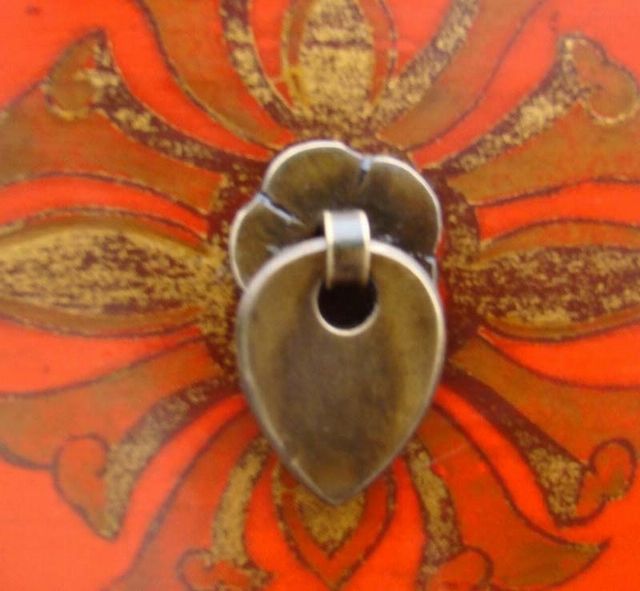 红描金小柜|Red &gilt small cabinet