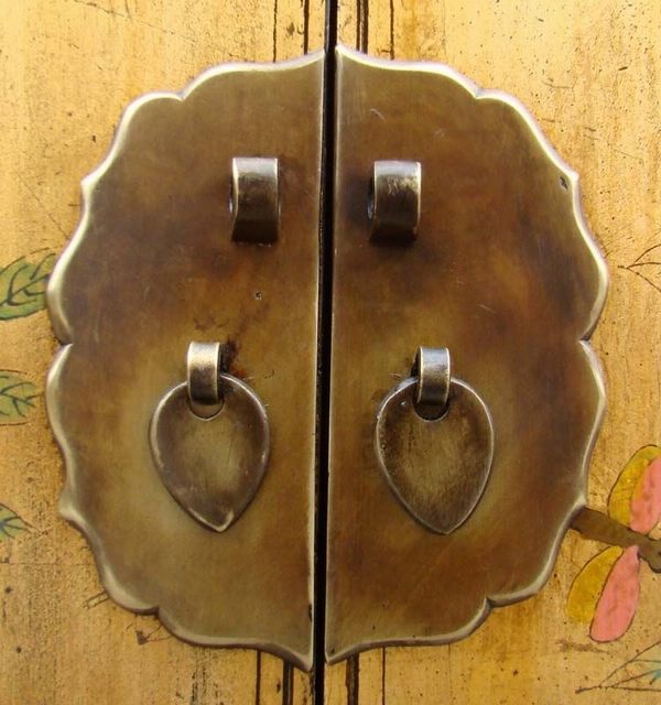 黄一抽二门小柜|Yellow lacquer small chest with one drawer and two gates