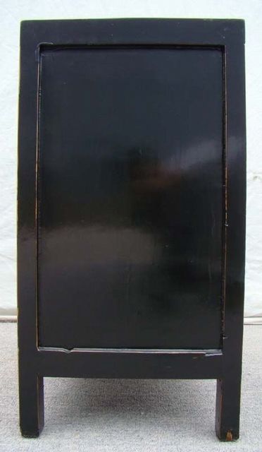 黄一抽二门小柜|Yellow lacquer small chest with one drawer and two gates