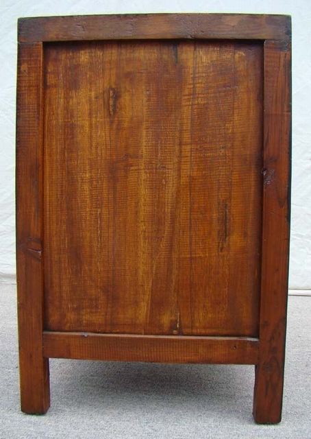 黄一抽二门小柜|Yellow lacquer small chest with one drawer and two gates