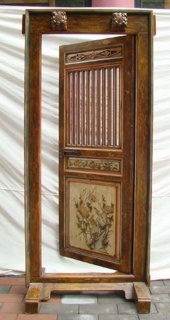 描彩门带框|Chinese antique funiture