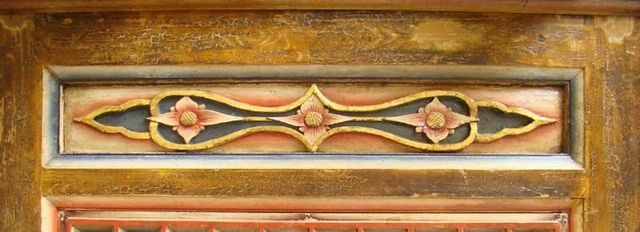 描彩门带框|Chinese antique funiture