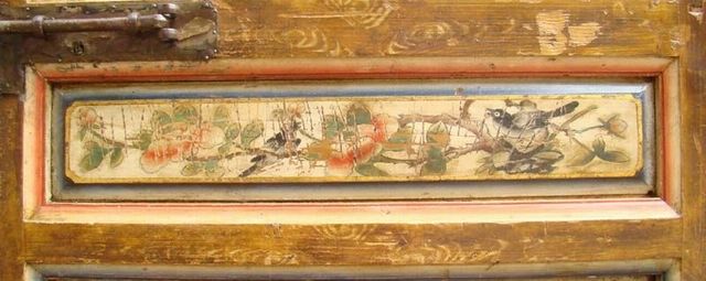 描彩门带框|Chinese antique funiture