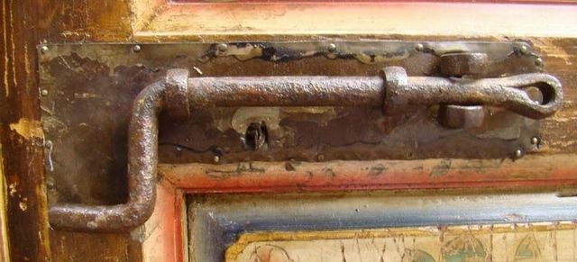 描彩门带框|Chinese antique funiture