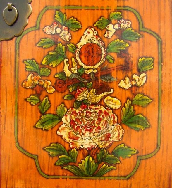 描彩小柜|Color-painted small cabinet
