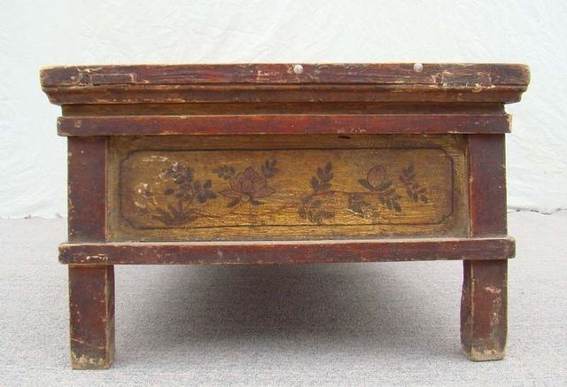 描彩炕桌|Color-painted Kang table