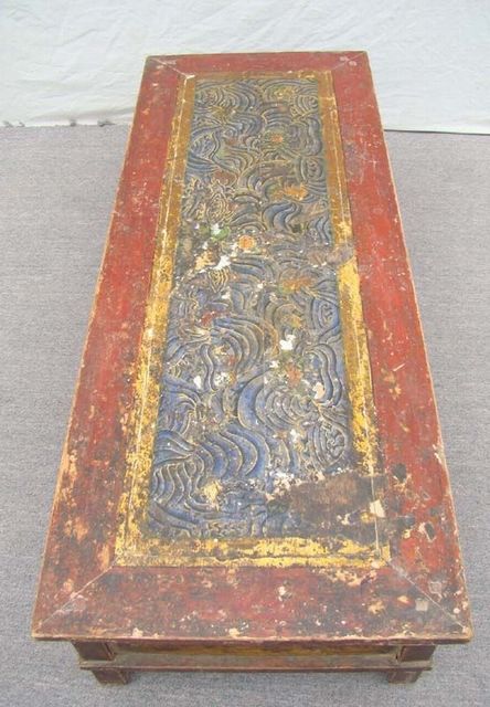 描彩炕桌|Color-painted Kang table