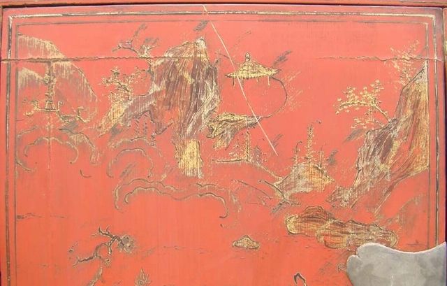 红描金大柜工厂|Red & gilt big cabinet