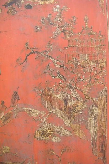 红描金大柜工厂|Red & gilt big cabinet