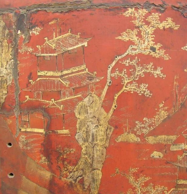 红描金大柜|Red & gilt big cabinet
