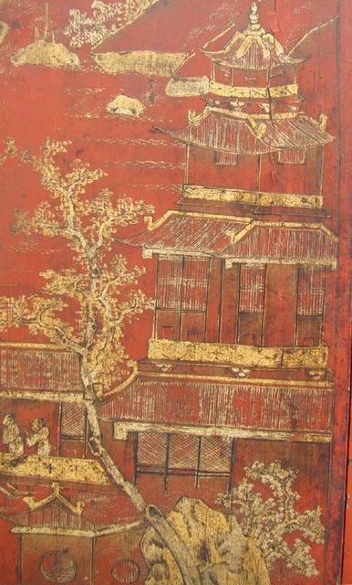 红描金大柜|Red & gilt big cabinet