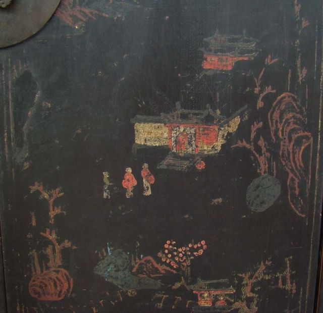 黑五彩大柜工厂|Black multicolored big cabinet