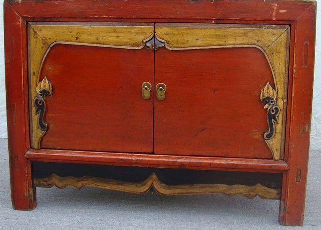 描彩二门柜|Color-painted cabinet w/ 2 doors