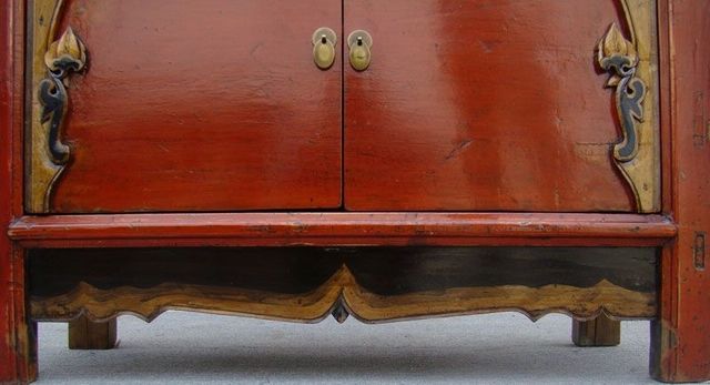 描彩二门柜|Color-painted cabinet w/ 2 doors