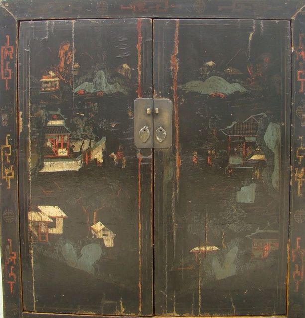 黑五彩大柜工厂|Black multicolored big cabinet
