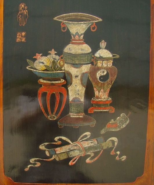 描彩大柜|Color-painted big cabinet