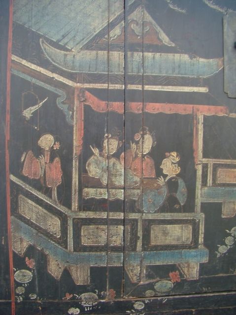 黑五彩大柜工厂|Black multicolored big cabinet