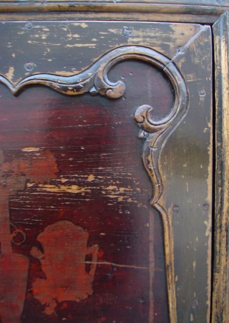 描彩二门柜|Color-painted cabinet w/ 2 doors