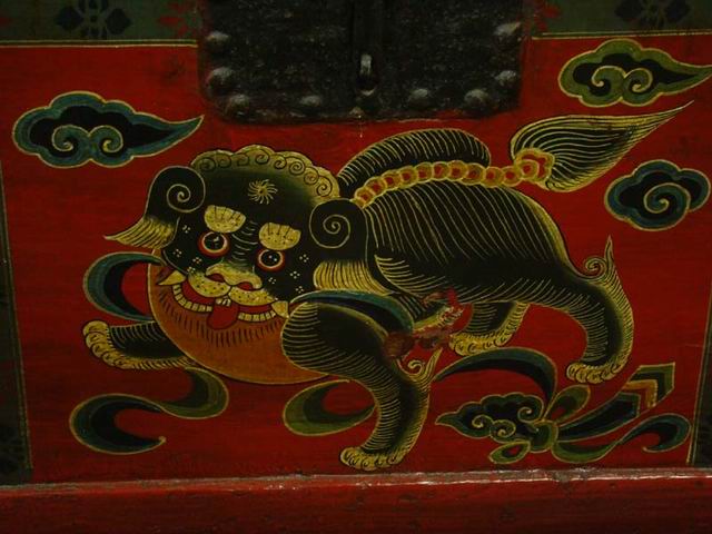 描彩箱|painted trunk