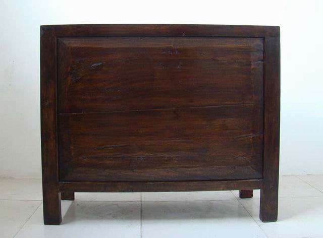 描彩三抽二门柜工厂|painted cabinet