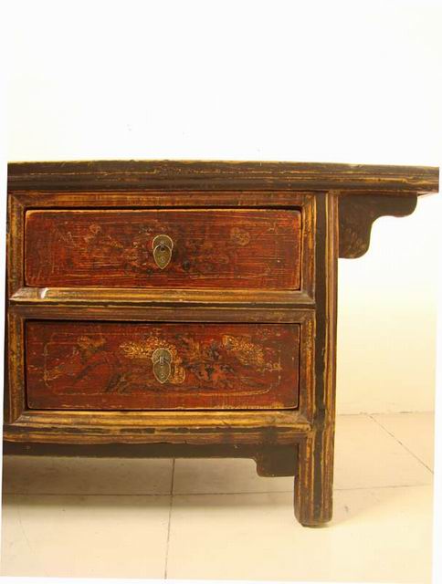 描彩四抽二门地柜|lower cabinet