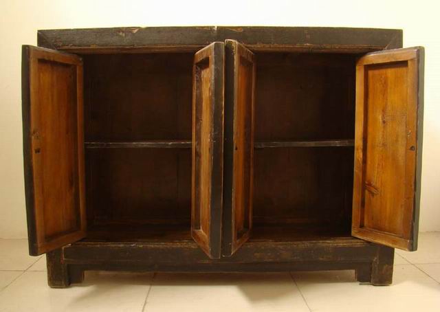 描彩四门连体|painted cabinet