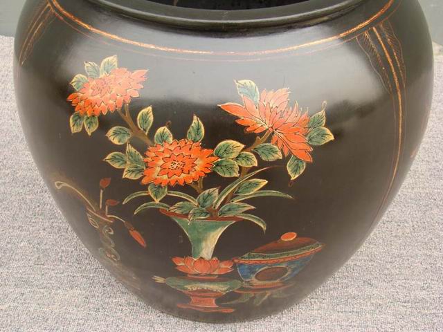 描彩缸|painted jar