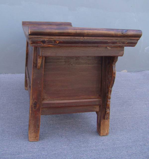 二抽翘头炕桌|lower table