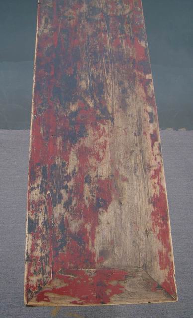 描彩五抽条桌|painted long table
