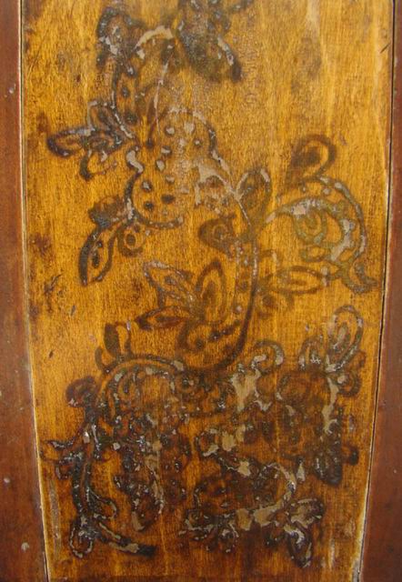 描彩四门柜|painted cabinet