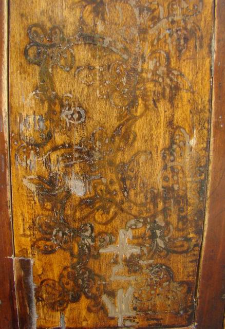 描彩四门柜|painted cabinet