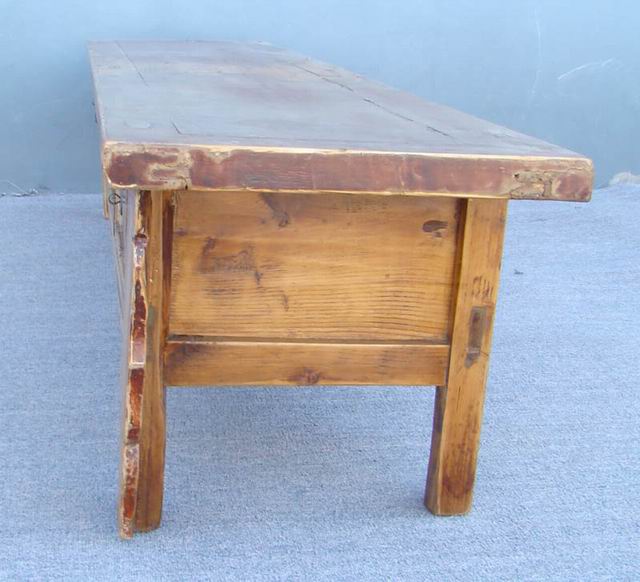 描彩四抽炕桌|painted lower table