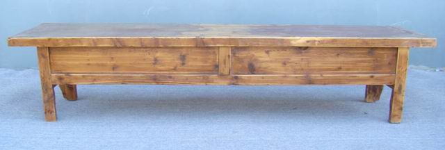 描彩四抽炕桌|painted lower table