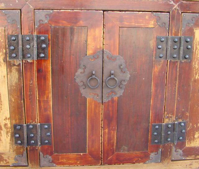 四抽六门柜|Color-painted low cabinet