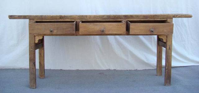 三抽条桌|long table