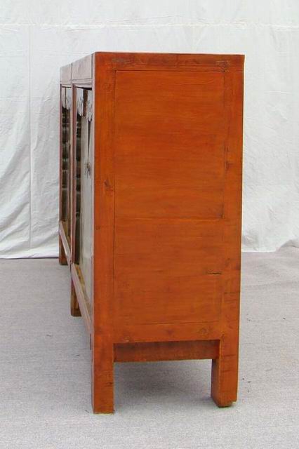 描彩四门连柜|Color-painted low cabinet