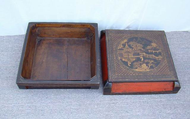 描金盒|gold gilt box