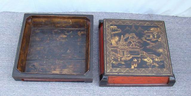 描金盒|gold gilt box