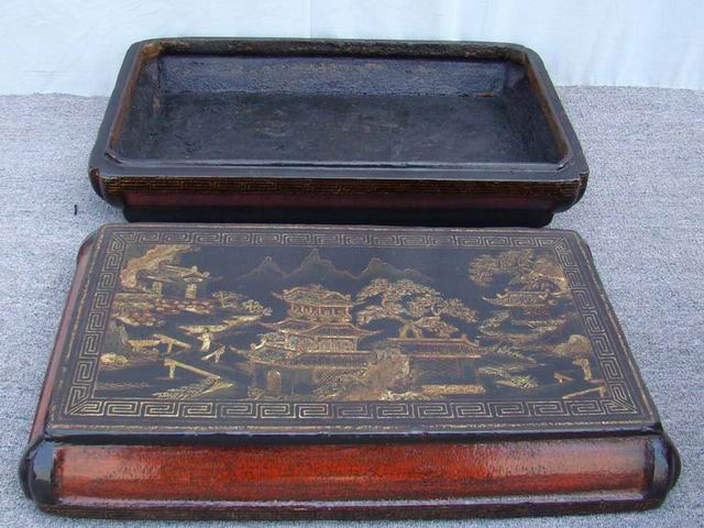 描金盒|gold gilt box