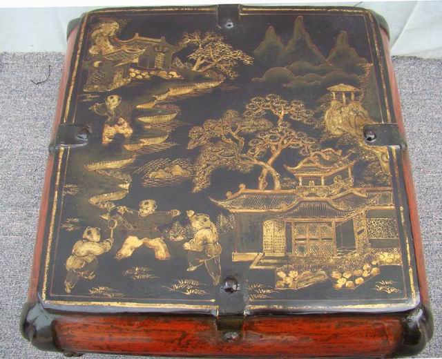 描金盒|gold gilt box