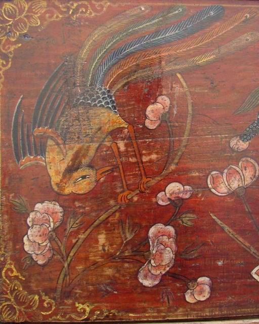 描彩二门柜|painted cabinet