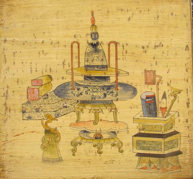 描彩三抽三门体工厂|Color-painted low cabinet