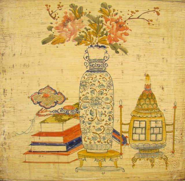 描彩三抽三门体工厂|Color-painted low cabinet