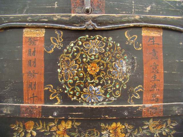 描彩小货箱|painted trunk