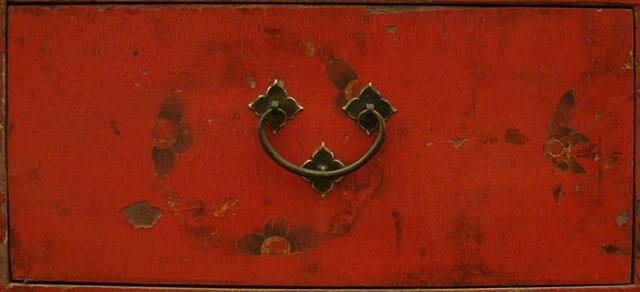 描金中柜工厂|Red & gilt medium cabinet