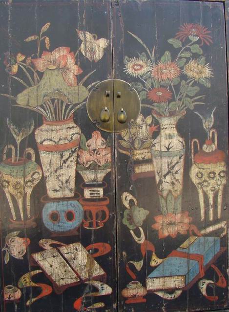 描彩大柜工厂|painted chest