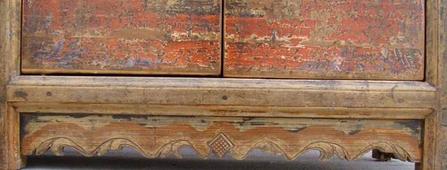 描彩四门柜|painted cabinet