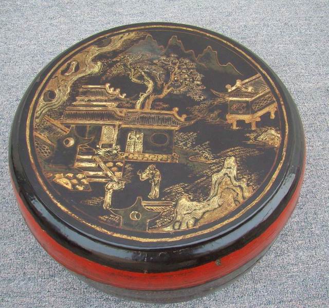 描金圆盒|gold gilt box