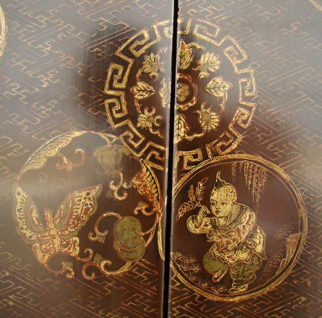描金中柜|gold gilt cabinet